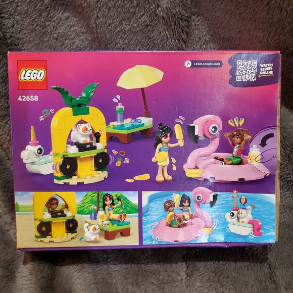 LEGO® Friends Unicorn And Flamingo Pool Party Building Set 42658 NEW READ - Picture 5 of 8